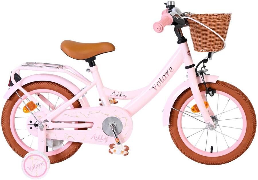 Volare Ashley Kinderfiets Meisjes 14 inch Roze