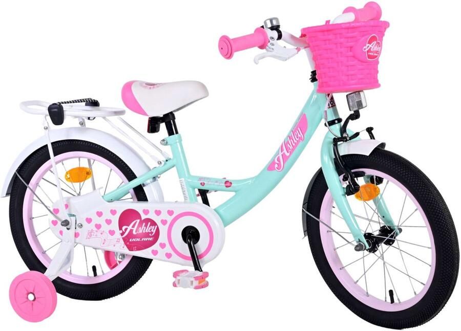 Volare Ashley 16 Inch 23 cm Meisjes Terugtraprem Mintgroen Wit - Foto 1