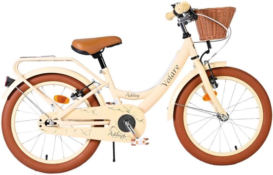 Volare Ashley Kinderfiets Meisjes 18 inch Creme Twee handremmen