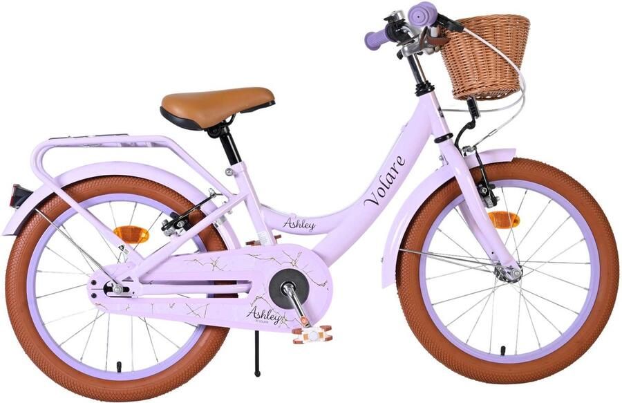 Volare Ashley Kinderfiets Meisjes 18 inch Lila Twee handremmen