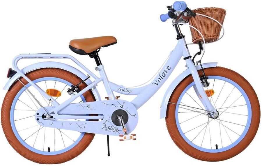 Volare Ashley Kinderfiets Meisjes 18 inch Pastel Blauw Twee handremmen