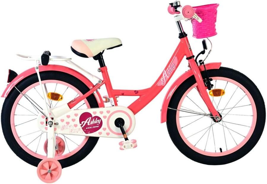 Volare Ashley 18 Inch 25 cm Meisjes Terugtraprem Donkerroze