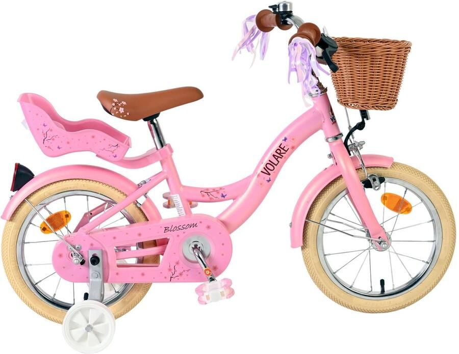Volare Blossom 14 Inch 23 cm Meisjes Terugtraprem Roze