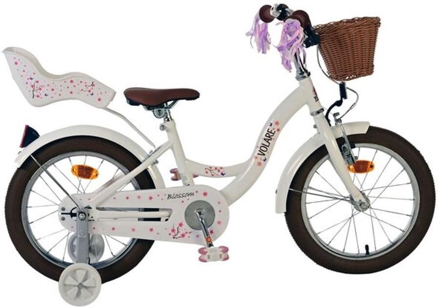 Volare Blossom Kinderfiets Meisjes 16 inch Wit
