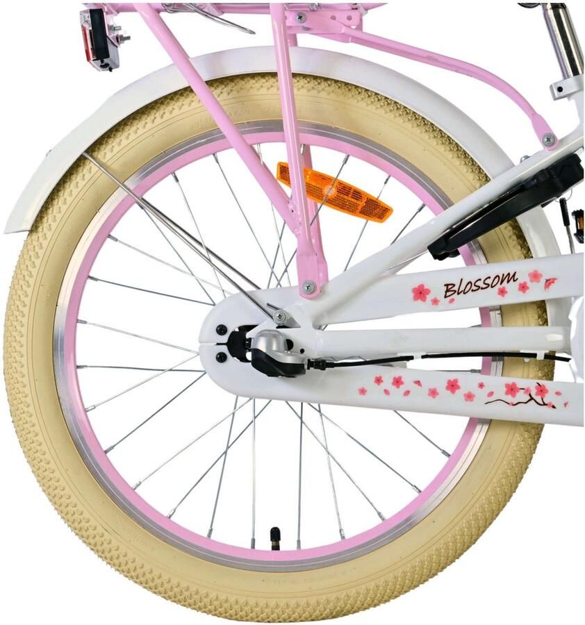 Volare Blossom Kinderfiets Meisjes 20 inch Wit Nexus 3 versnellingen