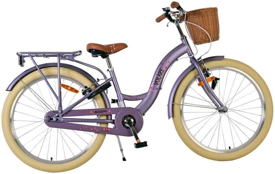 Volare Blossom Kinderfiets Meisjes 24 inch Paars Twee handremmen