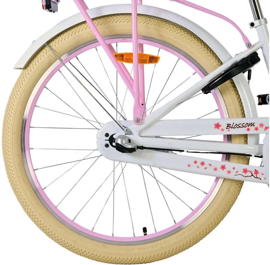 Volare Blossom Kinderfiets Meisjes 24 inch Wit 3 Versnellingen
