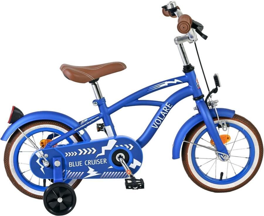Volare Blue Cruiser Kinderfiets Jongens 12 inch Blauw 85% afgemonteerd