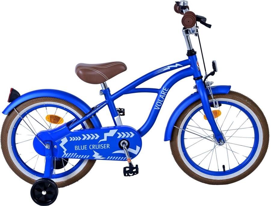 Volare Blue Cruiser Kinderfiets Jongens 16 inch Blauw