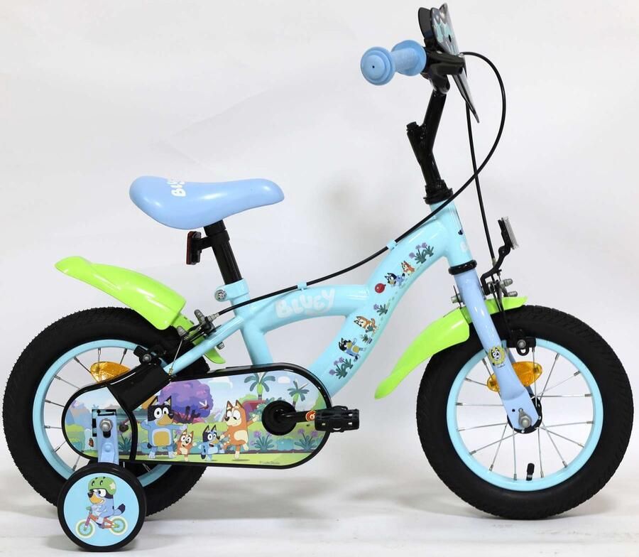 Volare Bluey Kinderfiets 12 inch Lichtblauw Twee handremmen