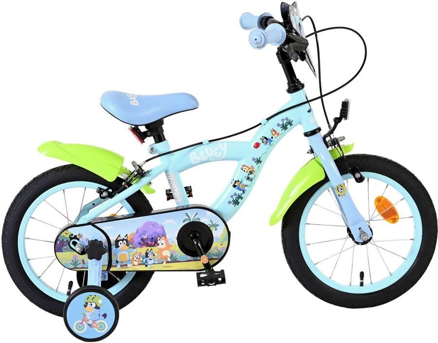 Volare Bluey Kinderfiets 14 inch Lichtblauw Twee handrem