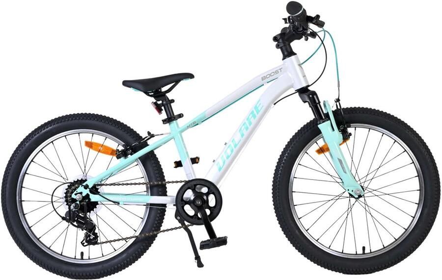 Volare Boost Kinderfiets 20 inch 7 Speed Wit Mintgroen