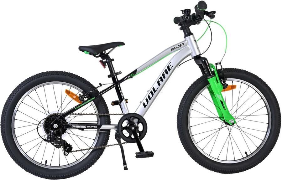 Volare Boost Kinderfiets 20 inch 7 Speed Zilver Groen