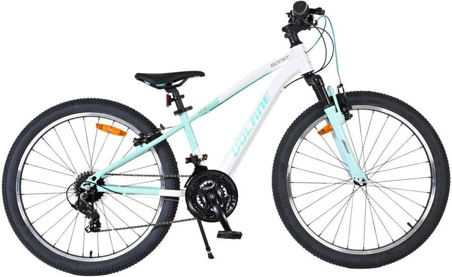 Volare Boost Kinderfiets 24 inch Wit Mintgroen 21 Speed