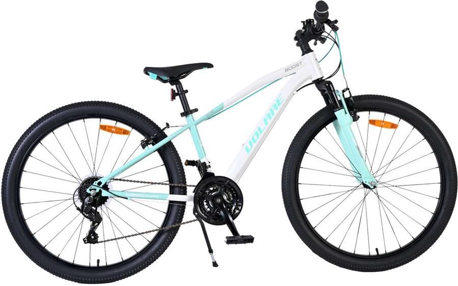Volare Boost Kinderfiets 26 inch 21 speed Wit Mintgroen