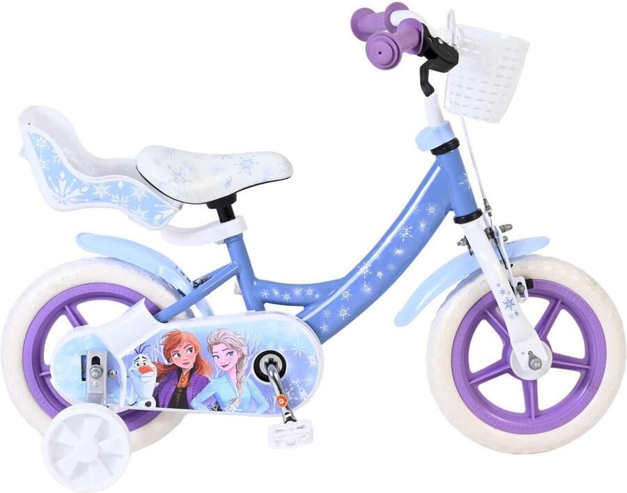 Volare Disney Frozen Kinderfiets Meisjes Mag Wheels 12 inch Blauw