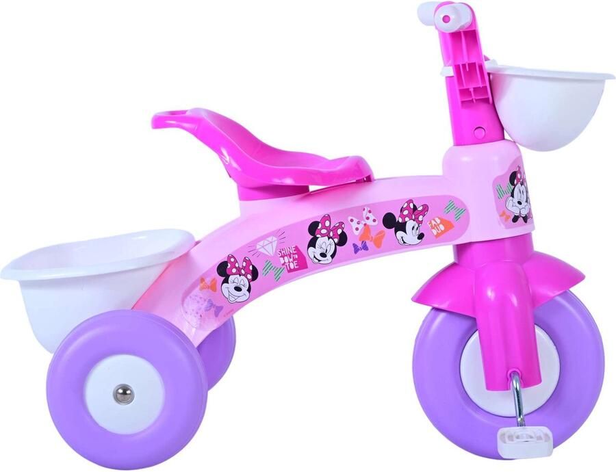 Volare Disney Minnie Mouse Driewieler Met Mandje Meisjes Roze