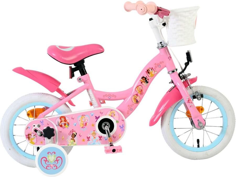 Volare Disney Princess Kinderfiets Meisjes 12 inch Roze