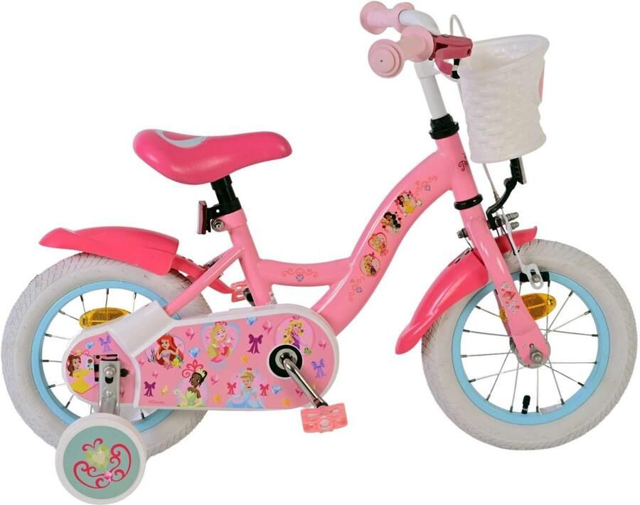 Volare Disney Princess Kinderfiets Meisjes 12 inch Roze