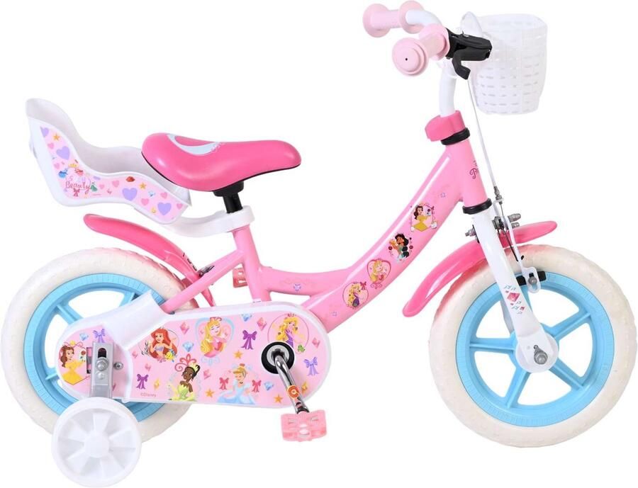 Volare Disney Princess Kinderfiets Meisjes Mag Wheels 12 inch Roze