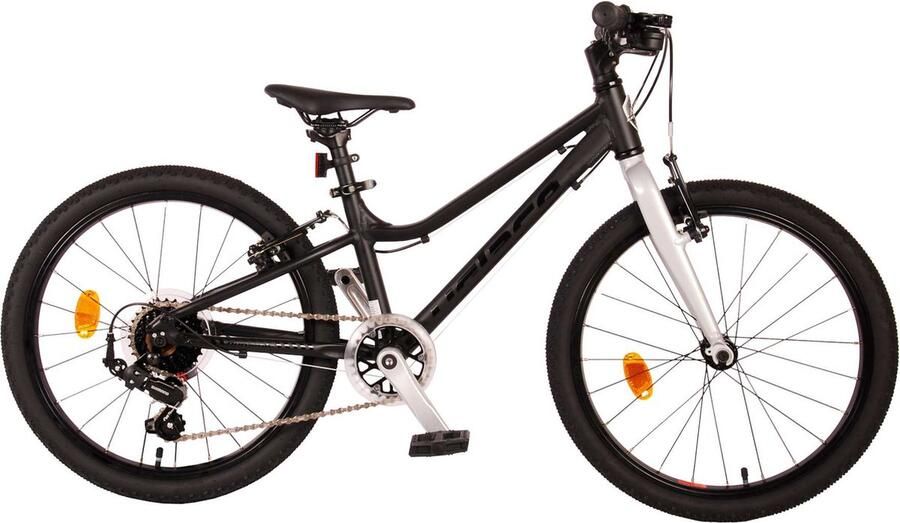 Volare Dynamic Kinderfiets Jongens 20 inch Mat Zwart 2 handremmen 7 versnellingen Prime Collection