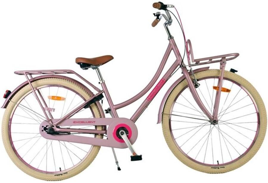 Volare Excellent Kinderfiets Meisjes 26 inch Mat Roze 3 versnellingen