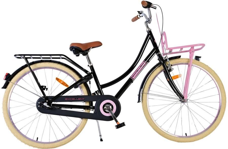 Volare Excellent Kinderfiets Meisjes 26 inch Zwart Shimano Nexus 3 versnellingen