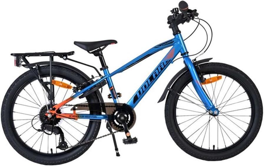 Volare Explorer Kinderfiets 20 inch Blauw Oranje 7 Speed