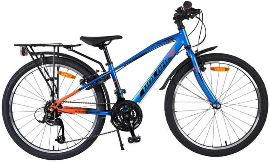 Volare Explorer Kinderfiets Jongens 24 inch Blauw 18 versnellingen Twee handremmen