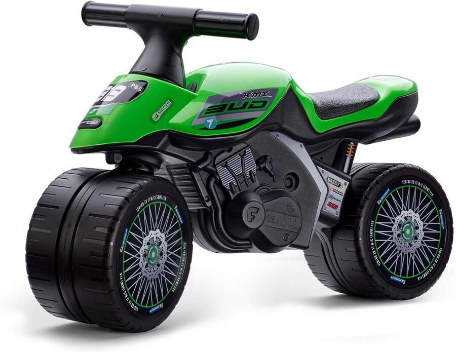 Volare Falk Bud Baby Racing Team Moto Unisex Groen Loopfiets
