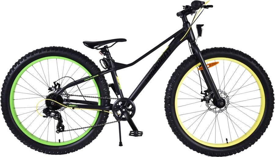 Volare Gradient Kinderfiets – Jongens – 26 inch – Zwart Geel Groen – 7 speed – Prime Collection