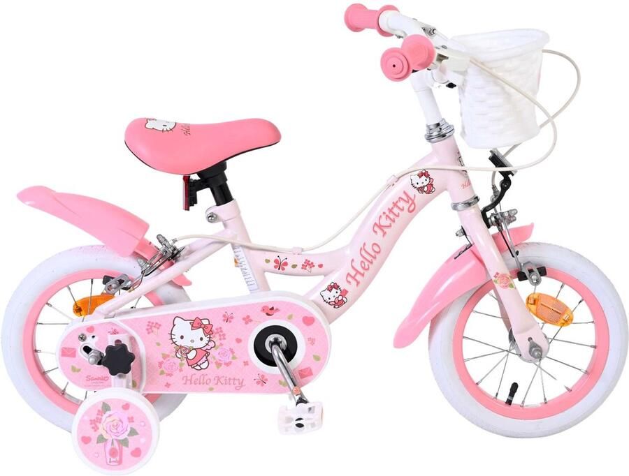 Volare Hello Kitty Kinderfiets Meisjes 12 inch Roze Twee handremmen