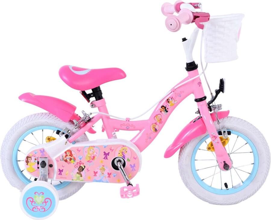 Volare Magic Royals Kinderfiets Meisjes 12 inch Roze Twee Handremmen