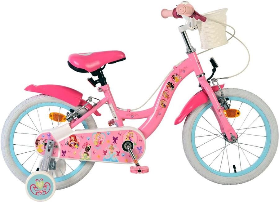Volare Magic Royals Kinderfiets Meisjes 16 inch Roze Twee Handremmen