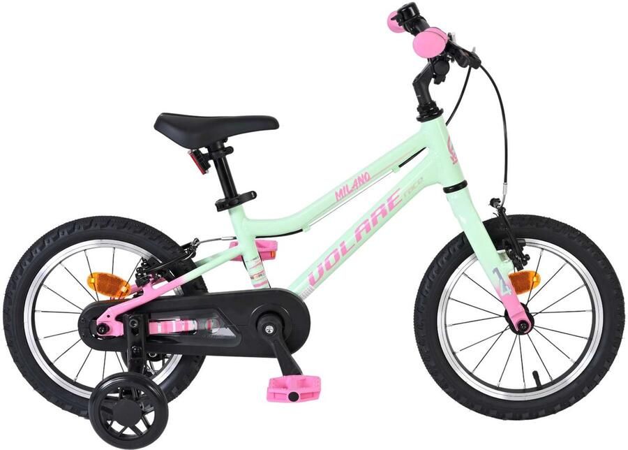 Volare Milano Kinderfiets Meisjes 14 inch Mintgroen