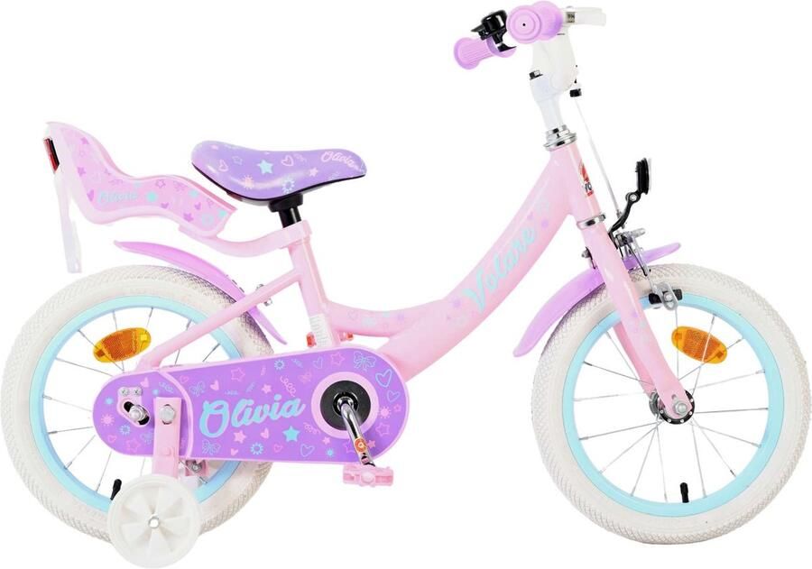 Volare Olivia Kinderfiets Meisjes 14 inch Roze