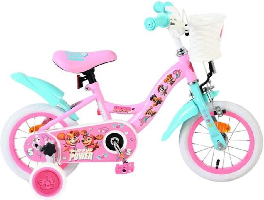 Volare Paw Patrol Kinderfiets Meisjes 12 inch Roze