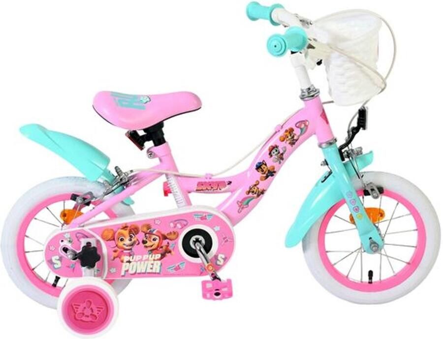 Volare Paw Patrol Kinderfiets Meisjes 12 inch Roze Twee handremmen