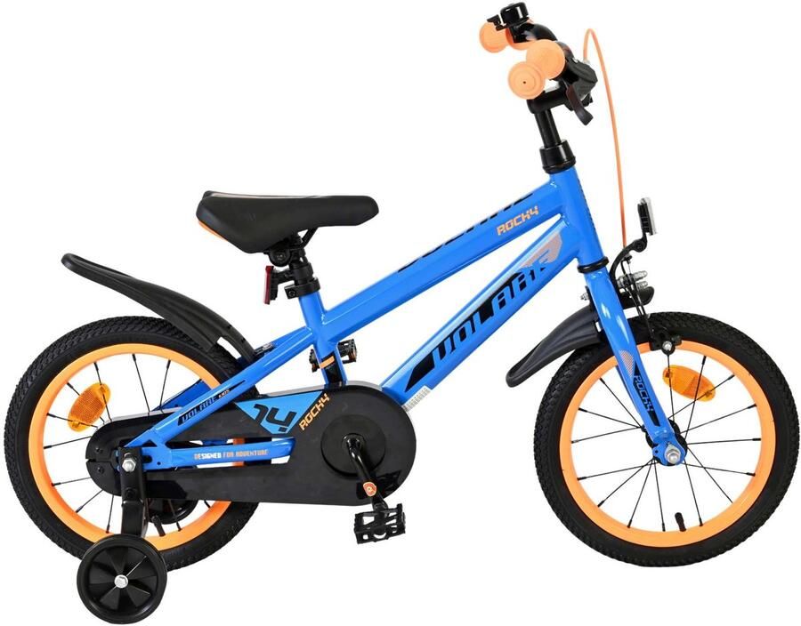 Volare Rocky 14 Inch 21 5 cm Jongens Terugtraprem Blauw