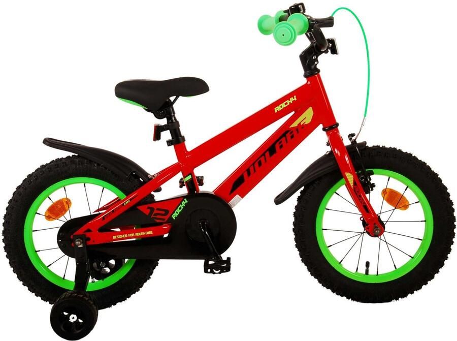 Volare Rocky Kinderfiets Jongens 14 inch Rood Twee handremmen