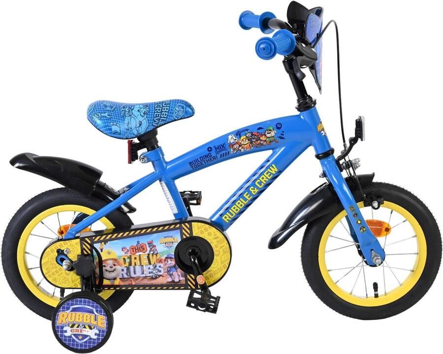 Volare Rubble & Crew Kinderfiets Jongens 12 inch Blauw