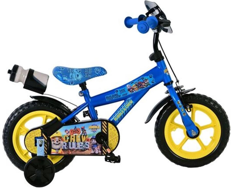Volare Rubble & Crew Kinderfiets Jongens Mag Wheels 12 inch Blauw