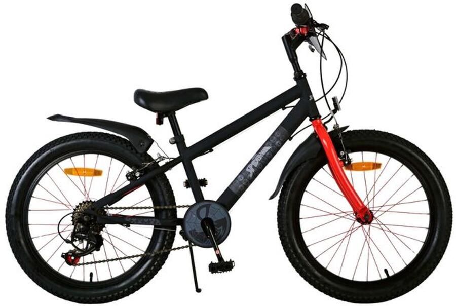 Volare Spider-Man Kinderfiets Jongens 20 inch Mat Zwart Twee Handremmen - Foto 2