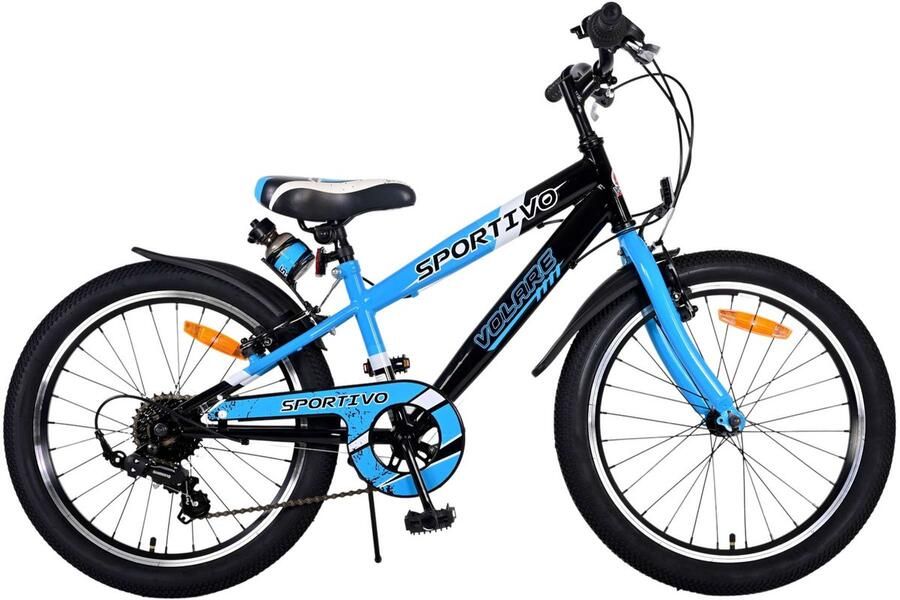 Volare Sportivo Kinderfiets Jongens 20 inch Blauw 7 versnellingen Met gratis kabelslot