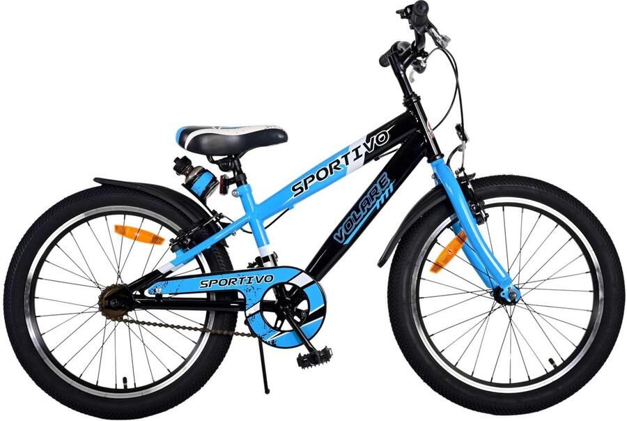 Volare Sportivo Kinderfiets Jongens 20 inch Blauw Twee handremmen Met gratis kabelslot