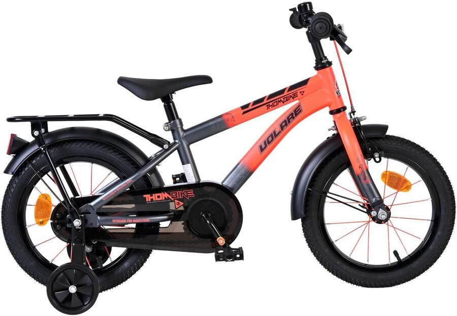 Volare Thombike Kinderfiets Jongens 14 inch Oranje Grijs