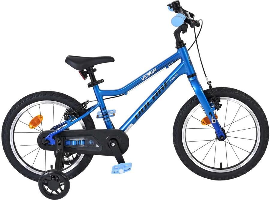 Volare Venom Kinderfiets Jongens 16 inch Blauw- Twee Handremmen