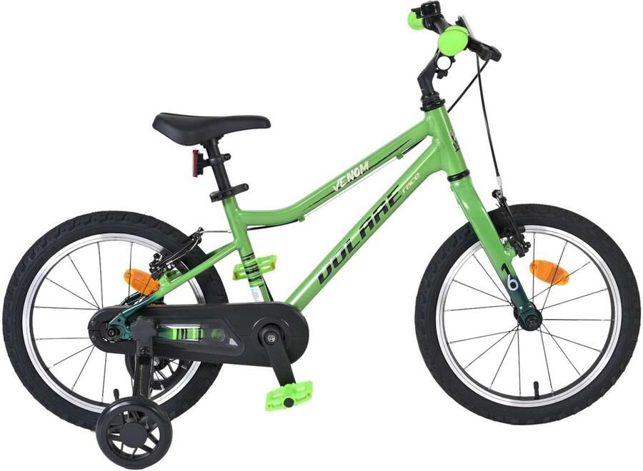 Volare Venom Kinderfiets Jongens 16 inch Groen Twee Handremmen