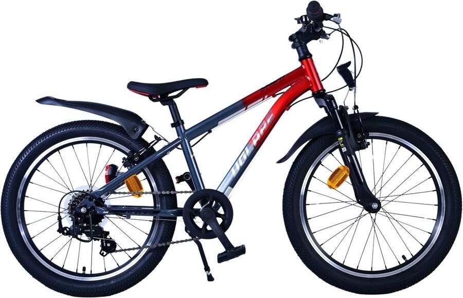 Volare XC Race 20 Inch 26 5 cm Jongens 7V V Brakes Rood Grijs