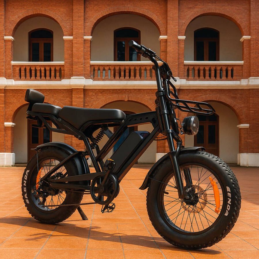 Vomo Fatbike X80 Pro upgrade V20 Pro Premium 2025 – 250W – 25 km u – Legaal – GPS – Hydraulische Rem – Achterzitje met Rugleuning – Rijklaar Bezorgd – Zwart